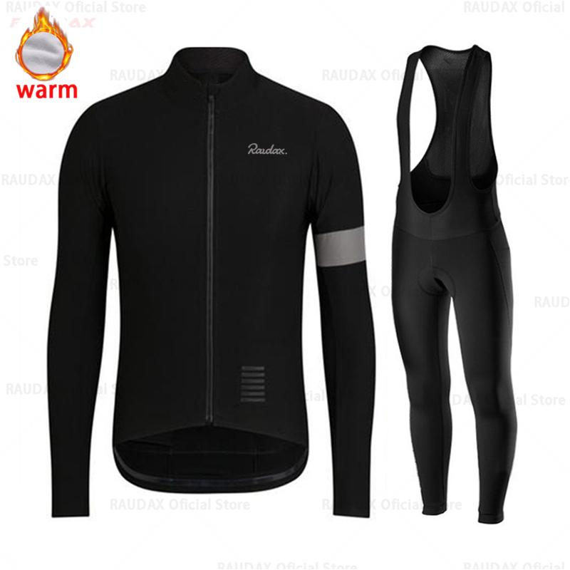 2026 Зимний флисовый костюм для верховой езды Комплект одежды Roupa Ciclismo Masculino Велосипедная майка с длинным рукавом Мужской велосипедный костюм Culotte Ciclismo Велосипедный