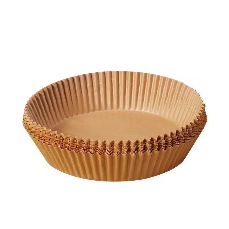 50 шт. Специальная одноразовая бумага для выпечки для домашней аэрофритюрницы, круглая силиконизированная бумага