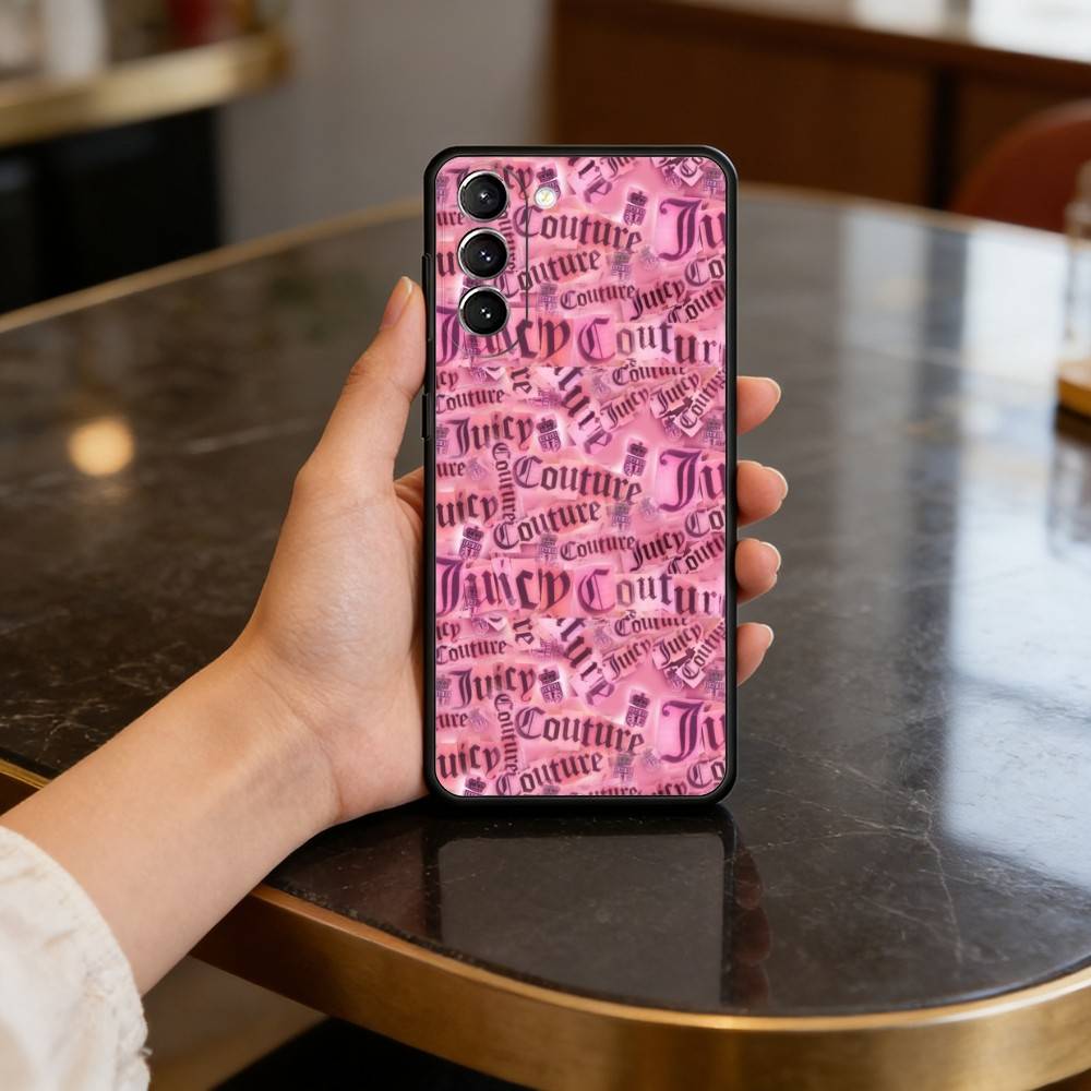 Чехол P-Pink J-Juicys C-Coutures для Samsung Galaxy S21 S25 FE S24 S23 Ultra S20 S9 S22 Plus S10 TPU Чехол
