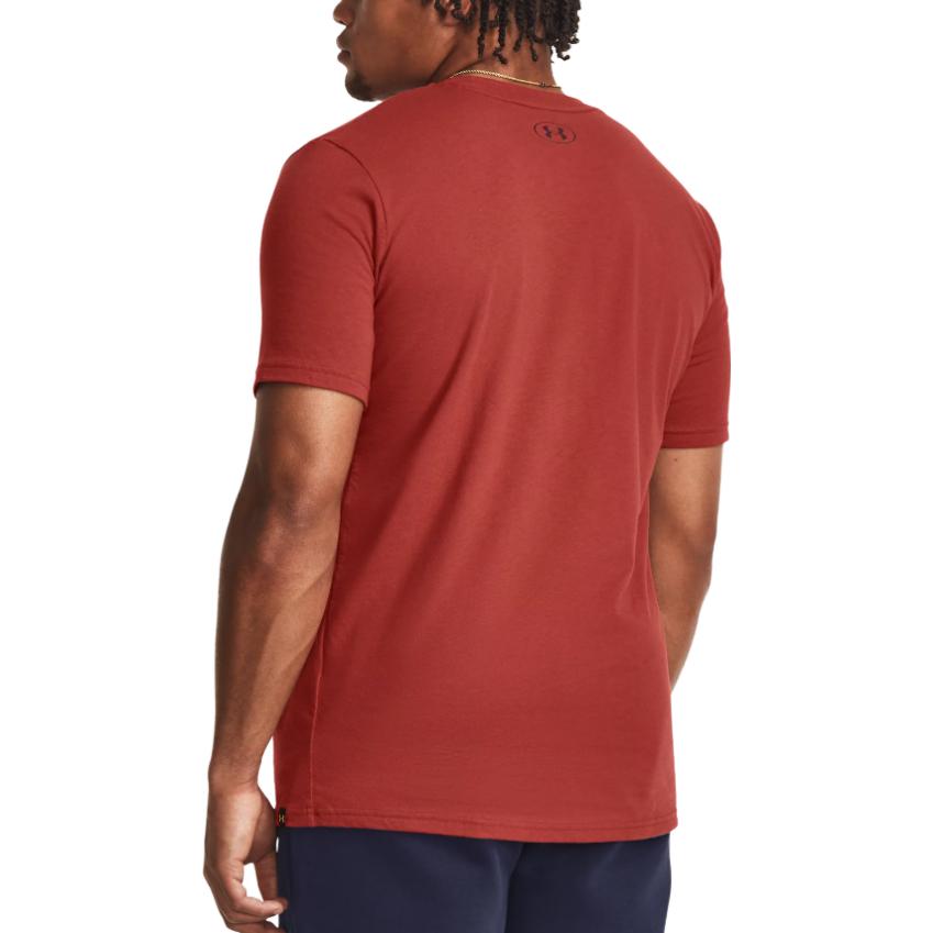 Under Armour Футболка с круглым вырезом и коротким рукавом с буквенным принтом, мужская футболка, красная 1379837-635