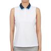 Zipore Golfwear Женская футболка без рукавов с воротником g4lS23k860d Sno