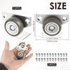 4/12Pcs Furniture Small Side Mount Caster Wheels Universal Side Mounted Wheels Casters Silent Caster Wheels for Furniture Moving