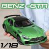 Large 1/18 Mercedes Benz AMG Gtr Model Car Metal Diecasts Vehicle Collectable Hobbies Sound & Light Miniature Toy For Boys Child