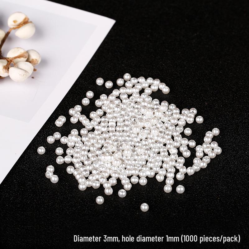 3-30mm Glossy Imitation Pearl Beads for DIY Jewelry: Hairpins, Bracelets, Necklaces, and Decorative Accessories.
