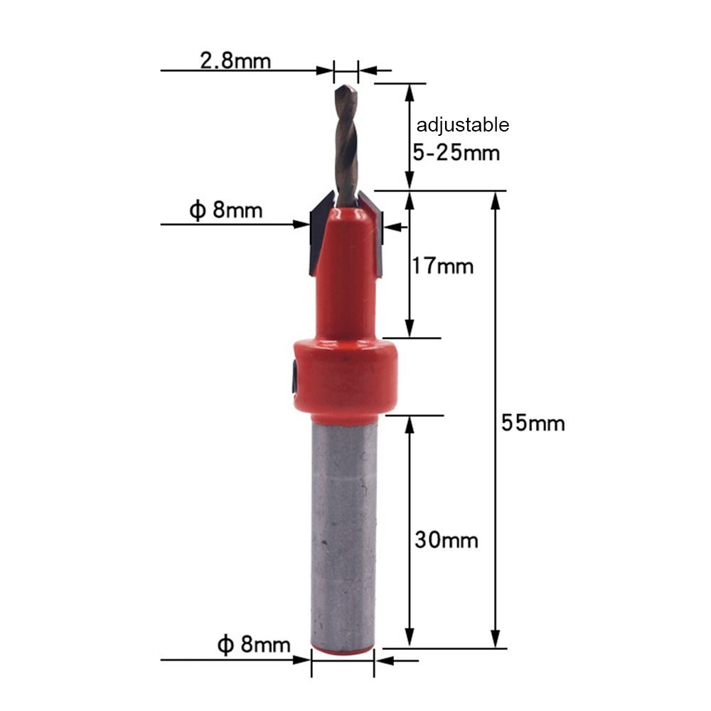 Durable Hole Opener DIY Countersink Drills Countersunk Drill Drill Bit Woodworking Tool