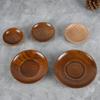Round Wooden Small Tray Vinegar Seasoning Plate Dipping Sauce Bowl Bone Spitting Dish Dried Fruit Snack Tray Kitchen Accessories