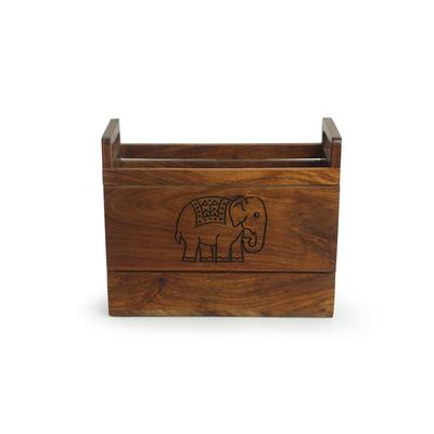 Подставка для журналов Слон, The Elephant Magazine Stand, ExclusiveLane