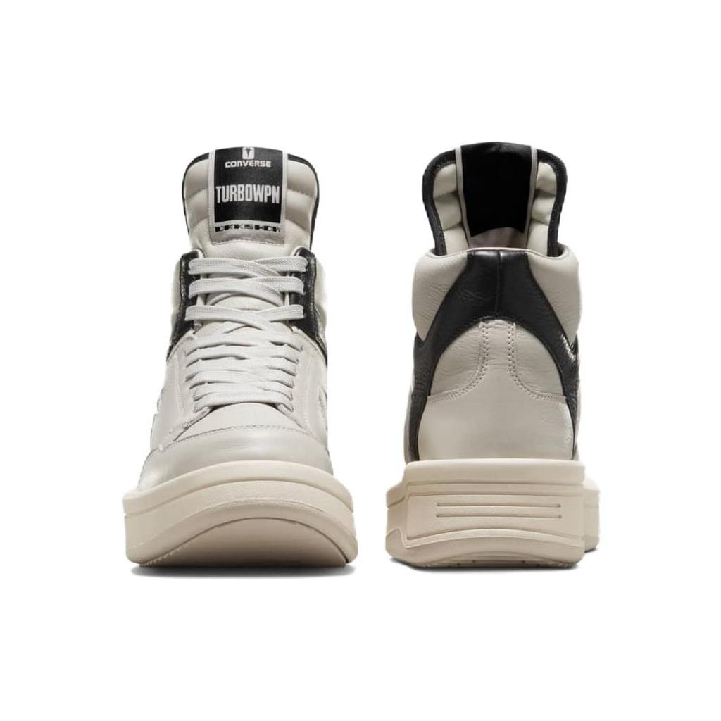 Turbowpn Rick Owens x Turbowpn Drkshdw Converse Mid 'Oyster Black' A06758C