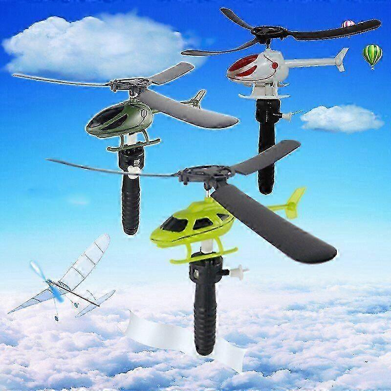 Kids Toys Helicopters Fly Drawstring Pull Wires Helicopters Fly Freedom Drawstring