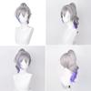 Silver Wolf Cosplay Wig Medium Length, Hand-woven With High-temperature Fiber