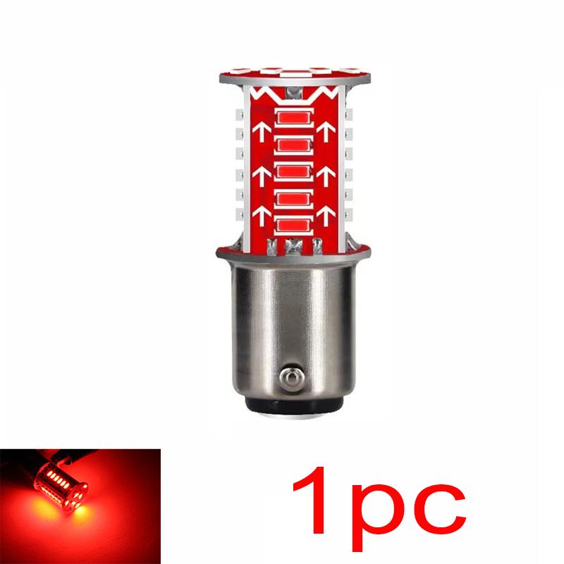Светодиодная лампа для мотоциклетного стоп-сигнала, 12 В, мигающий указатель поворота, стоп-сигнал, универсальная красная, белая, синяя, задняя фара