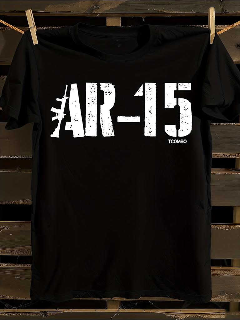 Vintage Tshirt Vintage AR-15 Rifle Graphic Tshirt