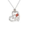 Disney Princess Snow White Silver Pendant Necklace Cubic Zirconia [Disney] (VPCDS20050)