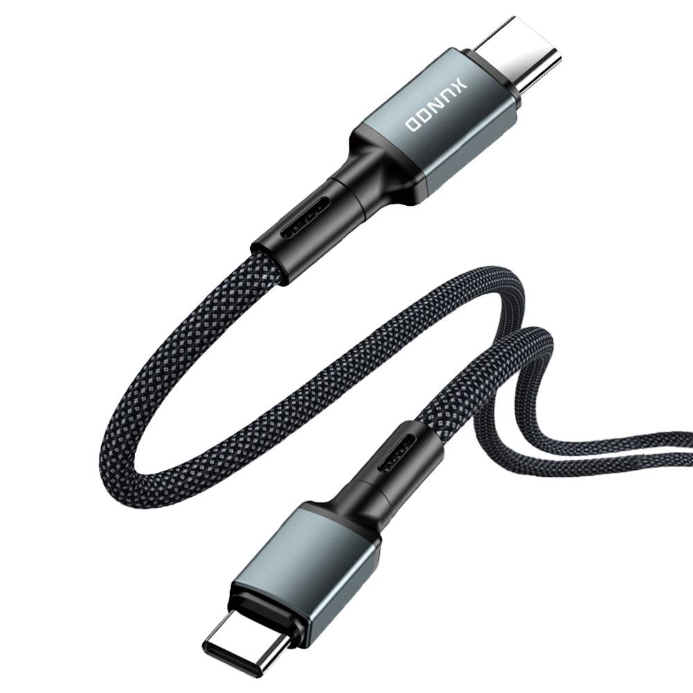 XUNDD XDDC-033 1m Aluminum Alloy Braided USB-C to USB-C Data Cable Phone Fast Charging Wire