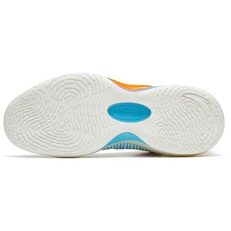 Anta Баскетбольные кроссовки Cement Bubble 3 Jelly мужские кроссовки белые синие оранжевые 112321604-1