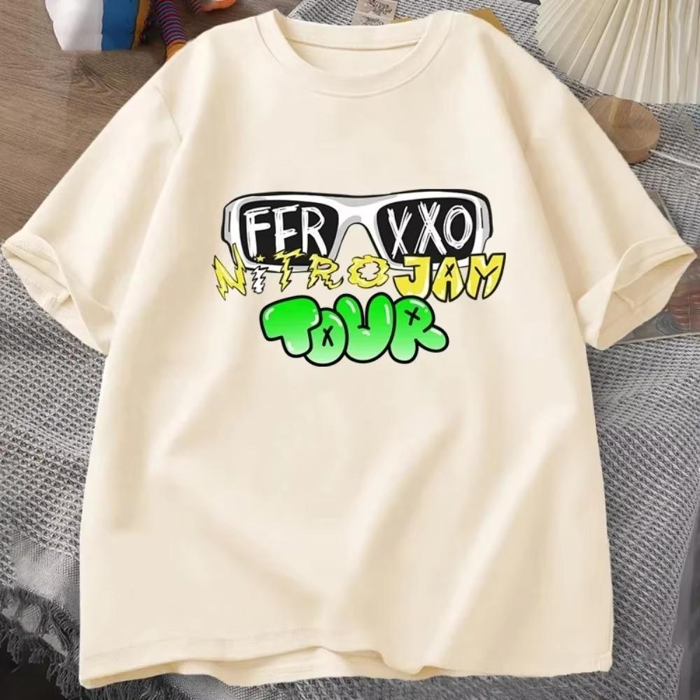 Feid Ferxxo T Shirt Men Women 90s Rapper Men's T-shirt Summer Cotton Short Sleeve Tee Unisex Streetwear Men's Oversize T-shirts