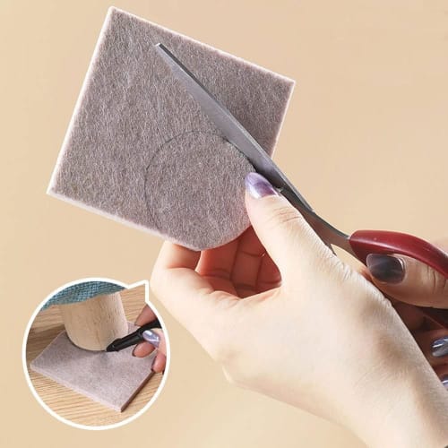 LIKENNY Furniture Protection Pads, 129 Pieces In 8 Sizes, 5mm Thick Felt Furniture Pads, Soundproof, Anti-Vibration, Anti-Slip, Shock Absorbing, Floor