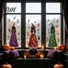 Party Atmosphere Supplies Halloween Witch/Ghost Window Clings, Removable Static Glass Stickers, Waterproof PVC Decals, Spooky Home Decor Decorative