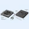 Портативный внешний CD/DVD-привод USB 3.0 Type C с кардридером и 4 портами USB для Win