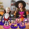 1/9 Pcs Halloween Decoration Scary Black Cat Skeleton Pumpkin Ghost Honeycomb Decoration Flag Pendant for Kids Family Party