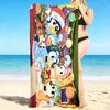 1Pc Christmas Adventure Friends Beach Towel, Quick Dry, Multi-Use for Beach Pool Gym Yoga Home Travel, Christmas, Halloween, Xmas Gift S47