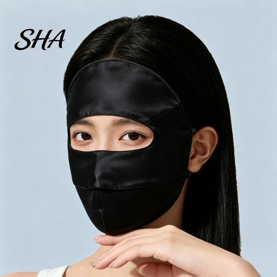Silk Sun Protection Face Mask Full for Women, Breathable UV Shield Lightweight Running with Adjustable Straps Outdoor Hiking And Summer Sports
