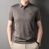 Lapel Polo Shirt Men's Cool Half-sleeved Top Summer New Casual Ice Silk Short-sleeved T-shirt Men's Bottoming Shirt