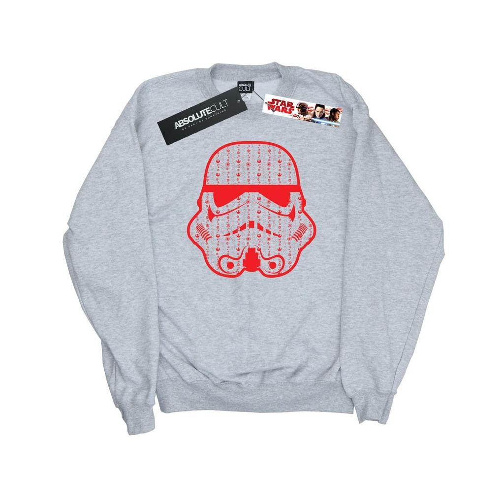 Star Wars Mens Christmas Stormtrooper Helmet Sweatshirt
