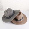 Beach Bohemia Style Female Travel Middle-aged Men Straw Hat Solid Color Old Man Sun Hat Panama Hat