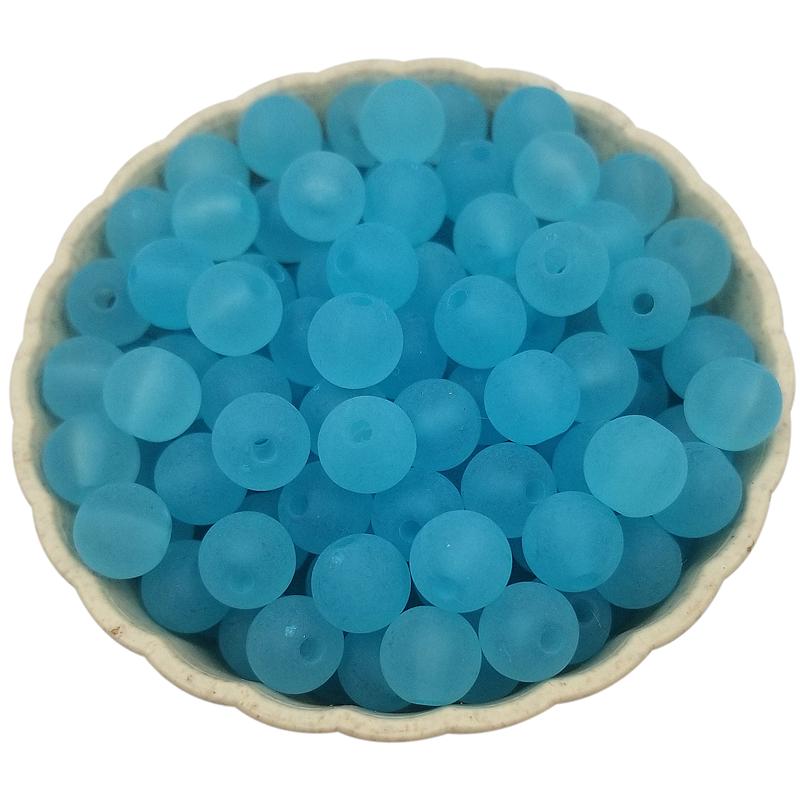 Творческий оптовая продажа ювелирных изделий из акрила 100 шт. 8 мм DIY для глазури свободные бусины круглый кулон ожерелье браслет