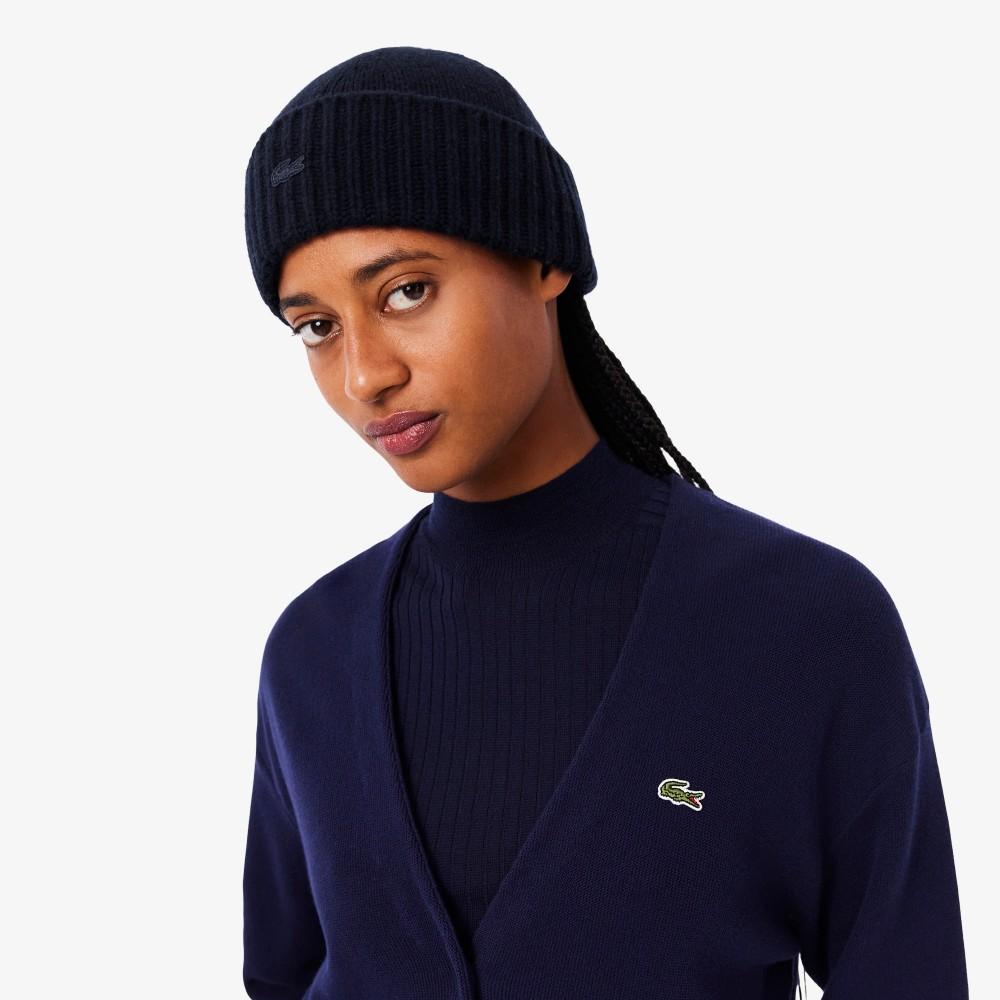 [lacoste] Women's 3D Wool Seamless Beanie RB4163-55N166