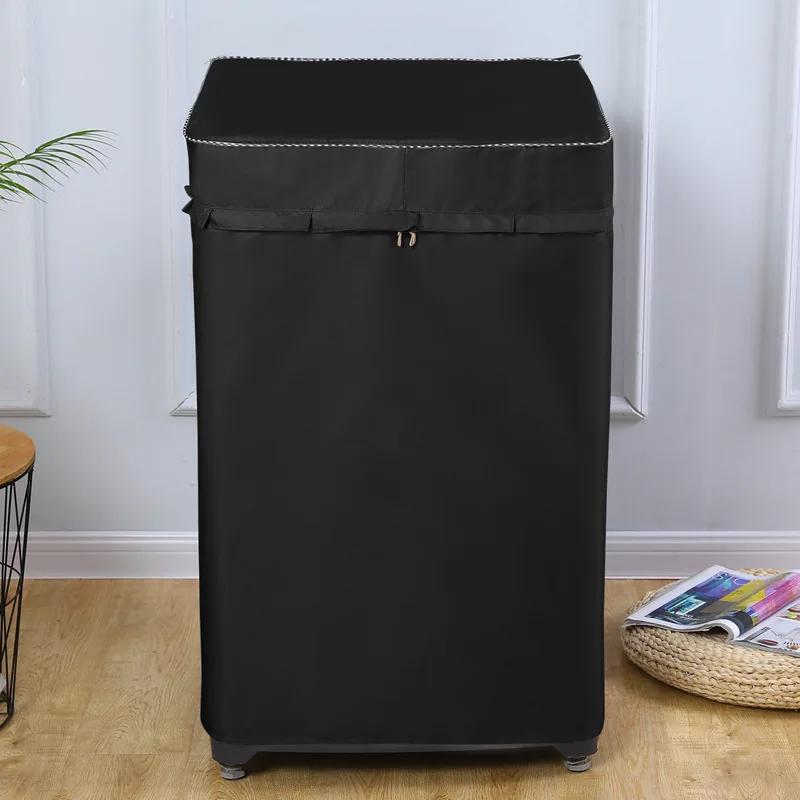 Waterproof Washing Machine Cover Automatic Roller Washer Sunscreen Dustproof Cover Protective Dryer Oxford Cloth Front Open