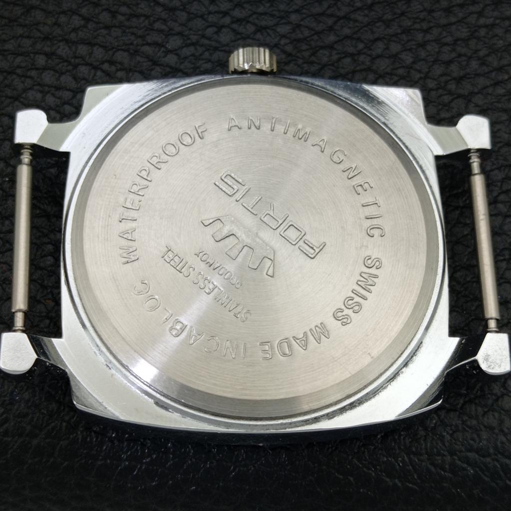 РЕДКИЕ МЕХАНИЧЕСКИЕ МУЖСКИЕ ЧАСЫ FORTIS SWISS КРАСНЫЙ ЦИФЕРБЛАТ ВОССТАНОВЛЕННЫЕ a444930-1