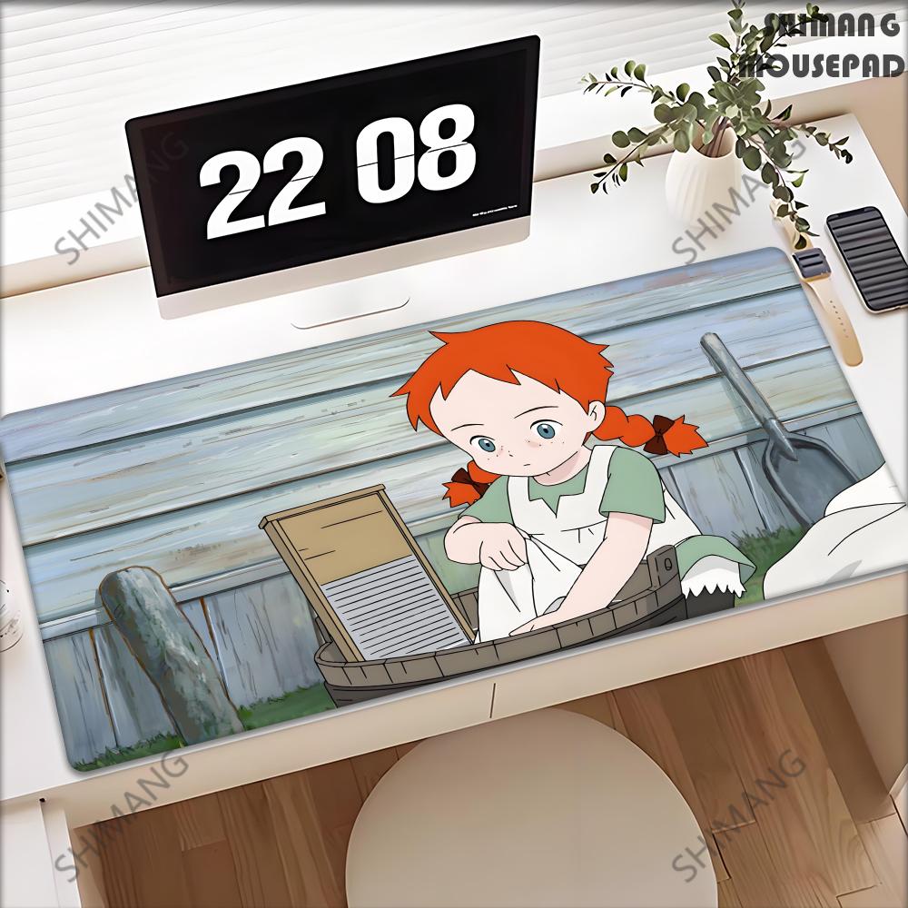Cartoon Anne Of Green Gables Mouse Pad NonSlip Desk Mat Pc Laptop Accessories Office Keyboard Large Gamers Decoracioncartoon An