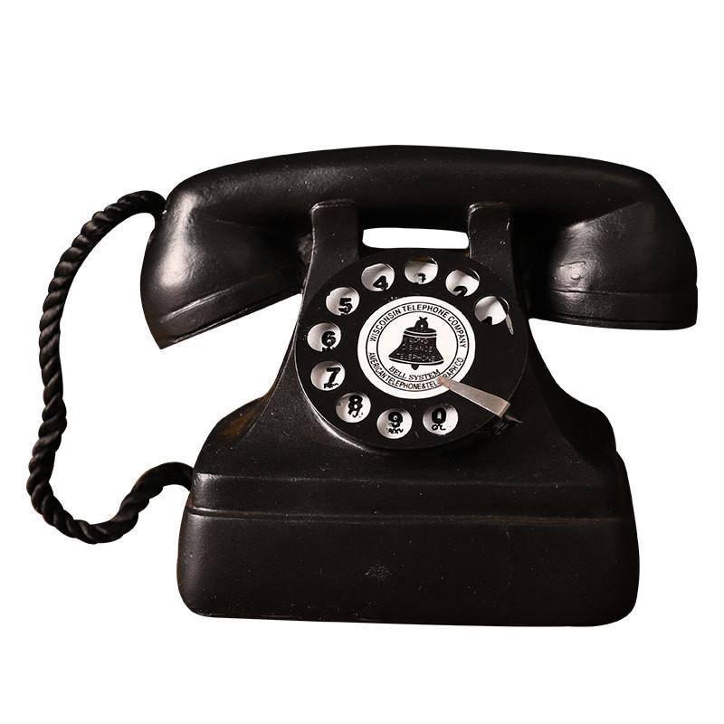 Смола Телефон Классическое произведение искусства для декора гостиной, книжной полки, ТВ-тумбы