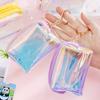 Transparent Laser Cosmetic Bag 1PC Waterproof Travel Toiletries Organizer Mini Portable for Hotel Vacation