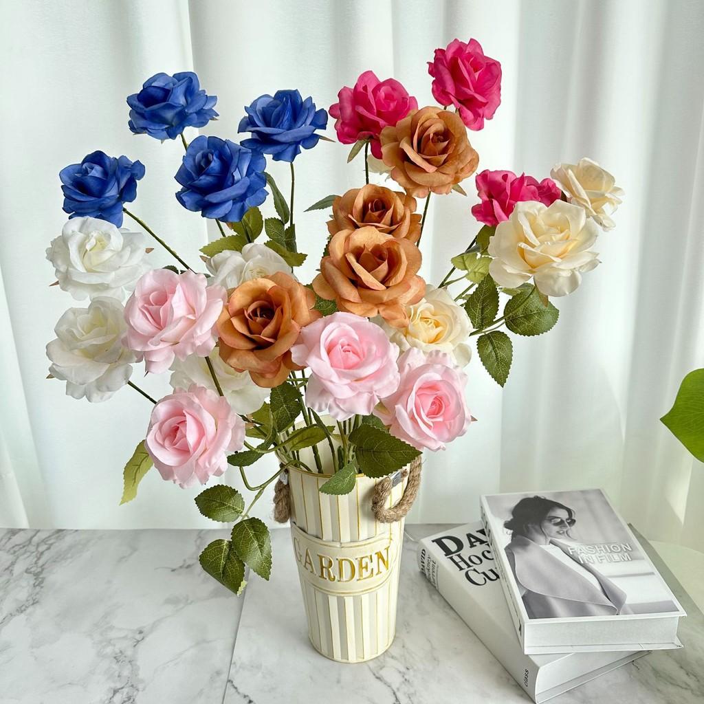 Artificial Rose Flower Wedding Hotel Restaurant Decoration Ornament Desktop