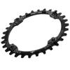 104BCD Single Speed Chainring Aluminum Alloy 30T Chainring Crank Accessories for Mountain BikeBlack