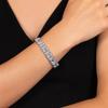 Blue Topaz Tennis Bracelet -925 Sterling Silver