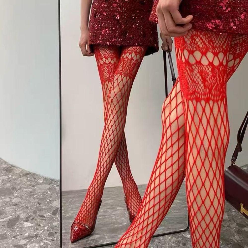 Thin Mesh Fishnet Stockings Nylon Material Mesh Tights Cool Pantyhose Women Wear
