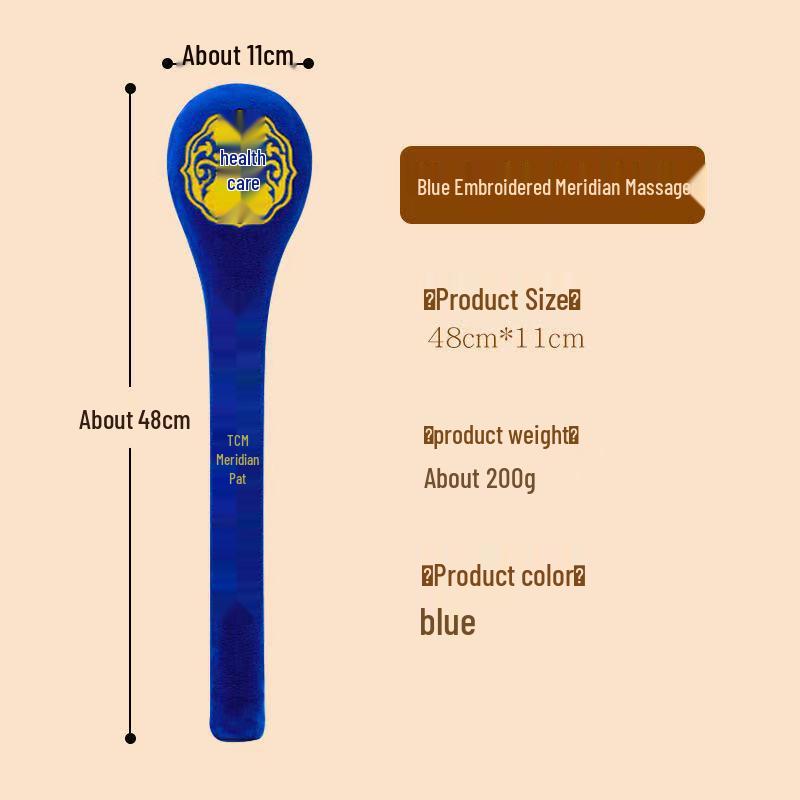 Heart Meridian Patting Stick: Mugwort Massage Hammer for Shoulder & Neck; Unblocks Meridians, Supports Health - Large Size