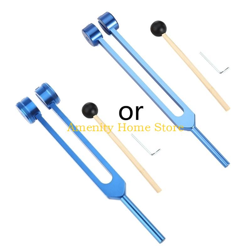 F26C Tuning Fork 128 Hz Tuning Fork with Pouch Hammer Repair Wrench Non-Magnetic Aluminum Alloy Tuning Fork Professional