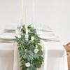 1,8 м искусственный эвкалипт с гирляндой из камелий, подвесной ротанговый домашний сад, свадебный фон, настенный декор