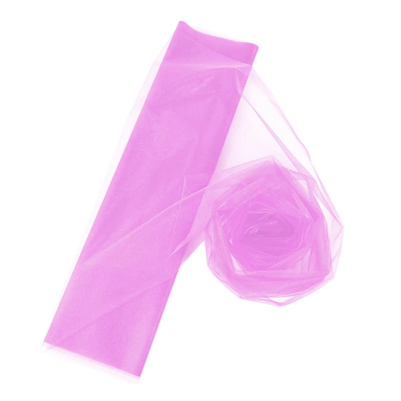 5/10M Organza Roll Fabric Sheer Crystal Tulle Roll Wedding Birthday Party Backdrop Decoration DIY Yarn Chair Sashes Baby Shower