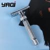 Yaqi Men's Adjustable Safety Razor the Final Cut Chrome Color - Classic Wet Shaving Razor for Smooth Shave