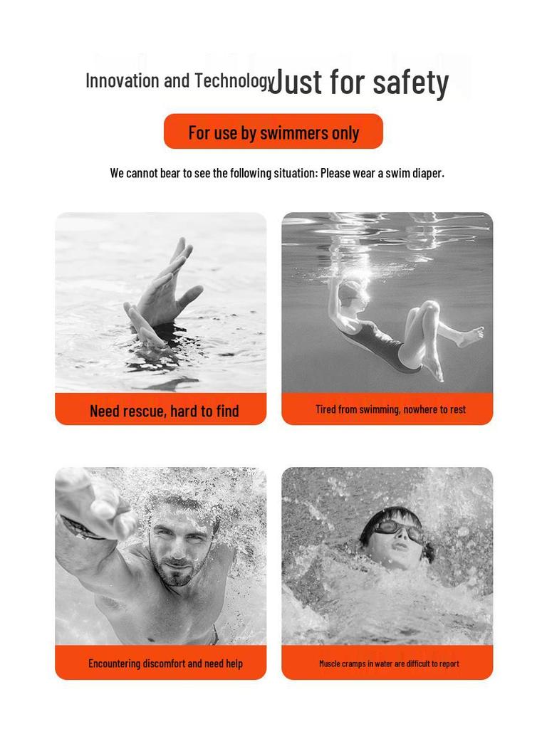 Follow-the-Butt Inflatable Float with Storage Airbags for Swimming and Rafting