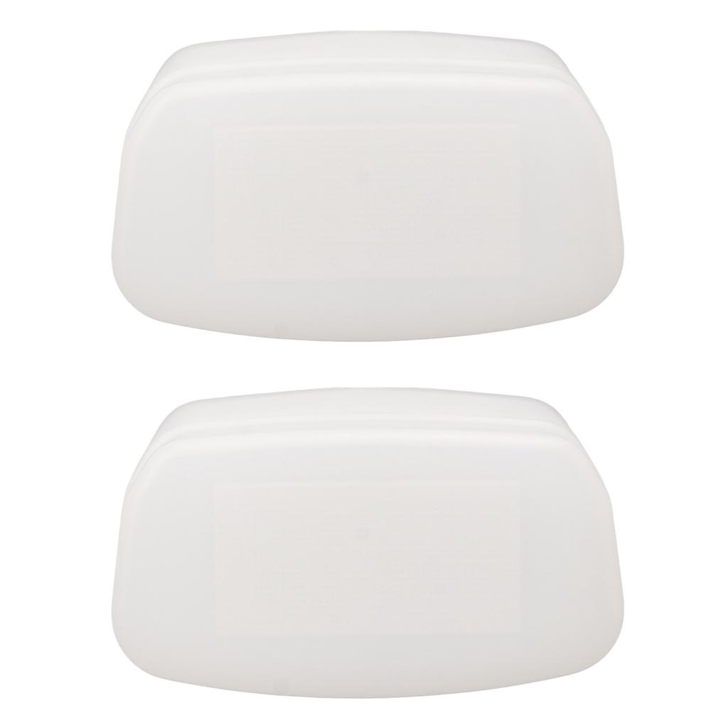 2Pcs Bounce Dome Diffuser White Digital Camera Flash Diffuser for 320EX Flash Speedlight