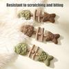 Yousheng Натуральная кошачья жевательная игрушка Рыбная кость Игрушка с кошачьей мятой и мататаби Безопасные только растительные ингредиенты Игрушка для здоровья зубов кошек для обогащения кошек Скука