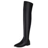 Elastic Women's Over the Knee High Boots Trend 2024 Long Winter Thigh High Boot Black White Flats Party Fetish Dance Shoes Lady