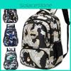 Printed Travel Backpack Fashionable Wear Resistant Student Schoolbag